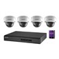 KIT IP 4X IP CAM DOME 1XNVR 1XHDD1TB POE