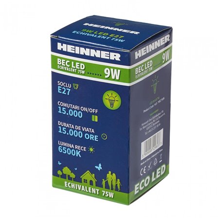 BEC LED HEINNER 9W HLB-9WE2765K
