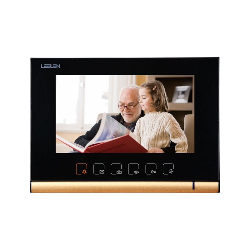Post interior videointerfon 7" color Leelen N72B negru Post interior videointerfon 7" color Leelen N72B negru