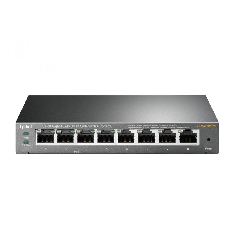TPL SW 8-PORT GB EASY SMART + 4-PORT POE
