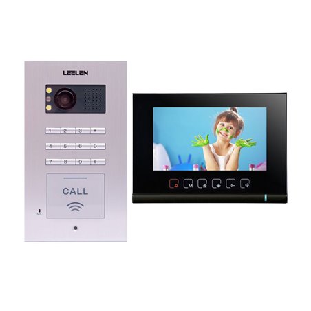 Videointerfon Leelen N72B cu tastatura si cititor de card - negru