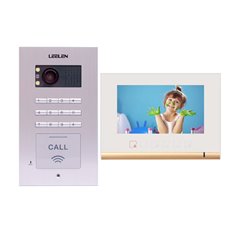 Videointerfon Leelen N72B cu tastatura si cititor de card - alb