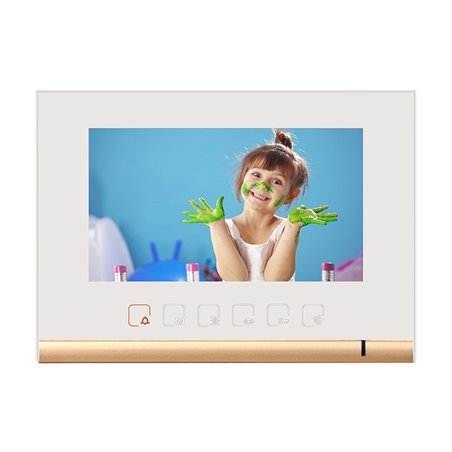 Videointerfon Leelen N72B cu tastatura si cititor de card - alb