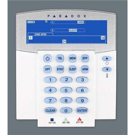 TASTATURĂ PARADOX LCD CU PICTOGRAME