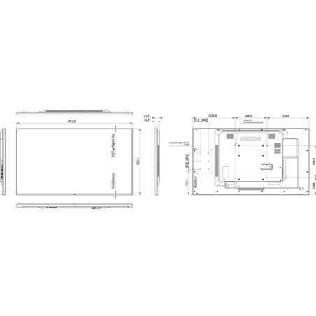Ecran profesional Philips D-Line 65"