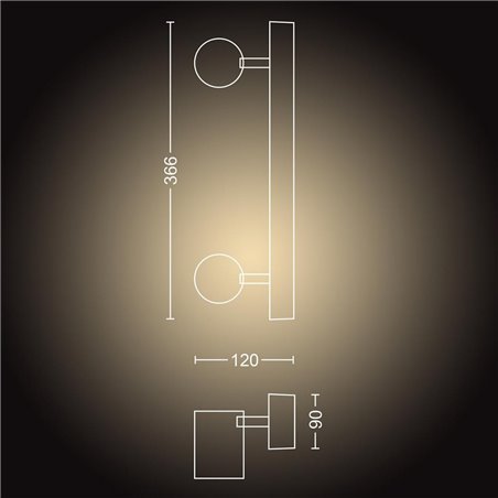 SPOT LED PHILIPS HUE ADORE PT. BAIE 2X5W