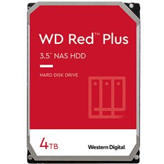 HDD NAS WD Red Plus (3.5'', 4TB, 128MB, 5400 RPM, SATA 6 Gb/s)