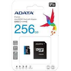 MICROSDXC 256GB AUSDX256GUICL10A1-RA1