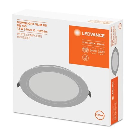Downlight, LED, 12 W, 240 VAC, Cool Whit