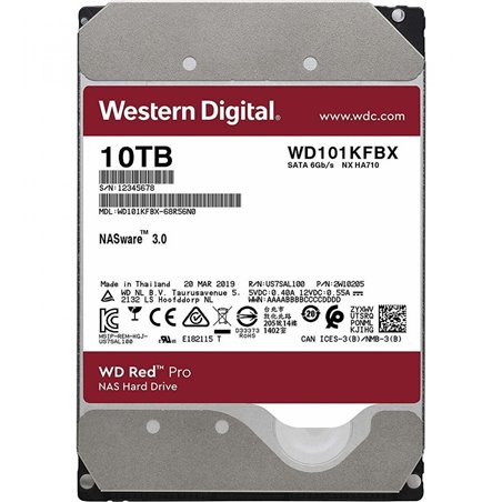 WD HDD3.5 10TB SATA WD102KFBX RED PRO