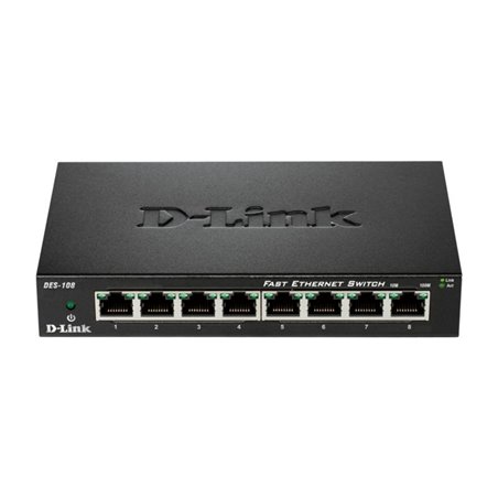 DLINK SW 8P-FE UNMNGD DESK METAL
