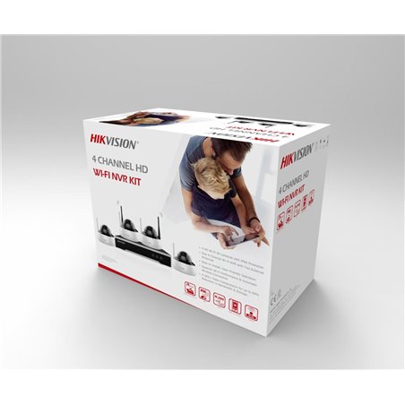 KIT 4CAMERE DOME+1NVR+1HDD WIFI 4MP