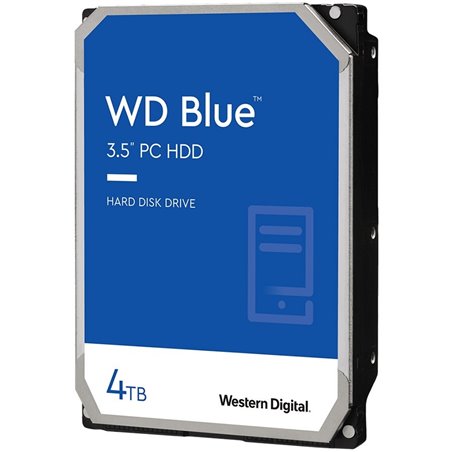 HDD Desktop WD Blue (3.5'', 4TB, 256MB, 5400 RPM, SATA 6 Gb/s)