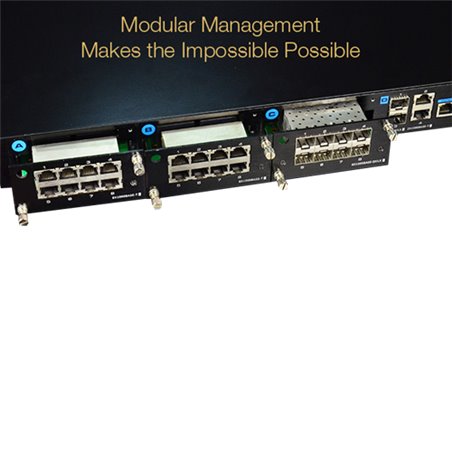 Switch modular, 28 porturi gigabit RJ45/SFP, Layer 2 Web management - UTEPO UTP7524GE-MX