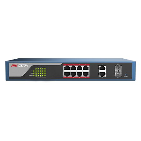 Switch Web-managed 8 porturi PoE, 2 porturi SFP uplink, - HIKVISION DS-3E1310P-E