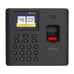 Terminal standalone IP de control acces si pontaj cu cititor Amprenta, Card Mifare, Wi-Fi - HIKVISION DS-K1A802AMF-B