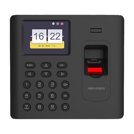 Terminal standalone IP de control acces si pontaj cu cititor Amprenta, Card Mifare, Wi-Fi - HIKVISION DS-K1A802AMF-B