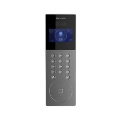Panou exterior videointerfon TCP/IP pentru blocuri si spatii birouri, control acces integrat card si DETECTIE FACIALA  - HIKVISI