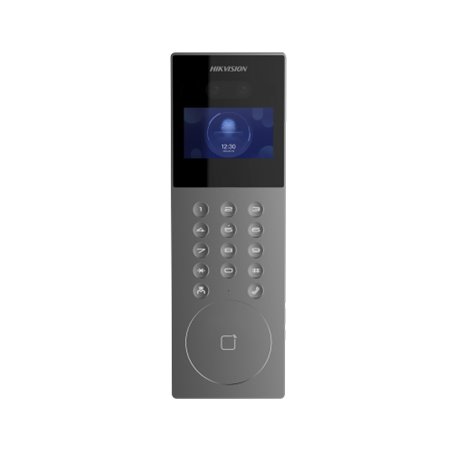 Panou exterior videointerfon TCP/IP pentru blocuri si spatii birouri, control acces integrat card si DETECTIE FACIALA  - HIKVISI