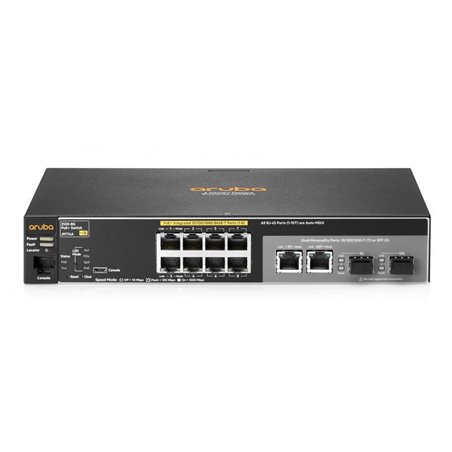 HPE SW 2530 8P GB 2DUAL-P POE+