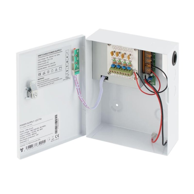 SURSA CU BACKUP 3A 4CANALE CARCASA MET