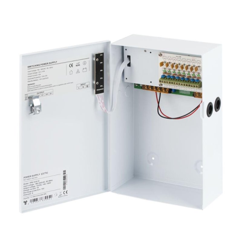 SURSA CU BACKUP 10A 8CANALE CARCASA MET