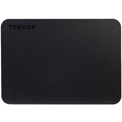 Toshiba External Hard Drive Canvio Basics + USB-C adapter (2.5" 2TB, USB3.2 Gen 1, Black)