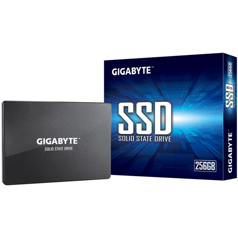 GIGABYTE SSD 256GB, 2.5”, SATA III, 3D NAND TLC, 520MBs/500MBs, Retail GIGABYTE SSD 256GB, 2.5”, SATA III, 3D NAND TLC, 520MBs/500MBs, Retail