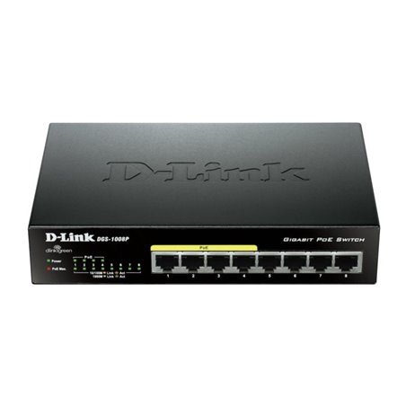 DLINK SW 8P-GB 4P-POE UNMNGD DESK