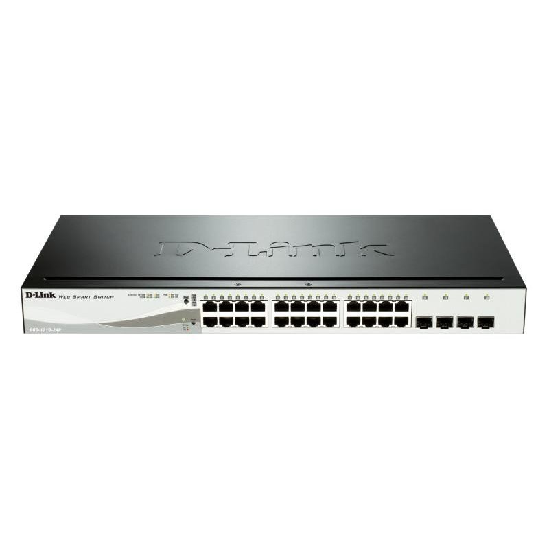 DLINK SW 20P-GB 4CMB 12P-POE SMART RM