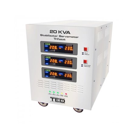 Stabilizator retea maxim 20KVA-SVC cu servomotor trifazat