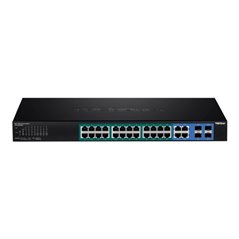 Switch 28 porturi Gigabit Web Smart, 24 x PoE+, 4 x Gigabit/SFP - TRENDnet TPE-2840WS