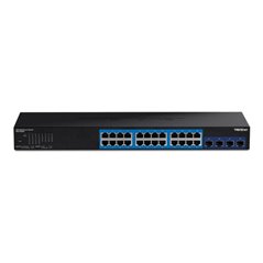Switch Web Smart Managemet 24 porturi Gigabit, 4 porturi SFP+ 10G - TRENDnet TEG-30284
