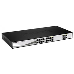 DLINK SW 16P-GB 4CMB SMART RM