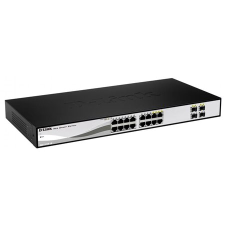 DLINK SW 16P-GB 4CMB SMART RM