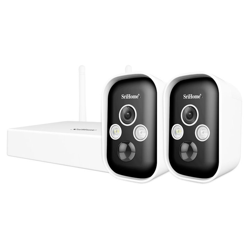 Sistem supraveghere wireless 2 camere 3MP SriHome SH033 Sistem supraveghere wireless 2 camere 3MP SriHome SH033