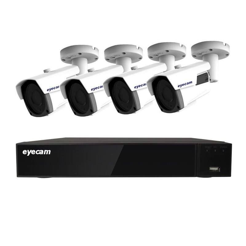 Sistem Supraveghere Video 4 Camere Exterior 5MP 2.8-12mm 60M Sistem Supraveghere Video 4 Camere Exterior 5MP 2.8-12mm 60M