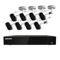 Sistem Supraveghere Video 8 Camere Exterior 5MP 2.8-12mm 60M