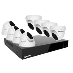 Sistem Supraveghere Video 8 Camere Dome 5MP 3.6mm 20M