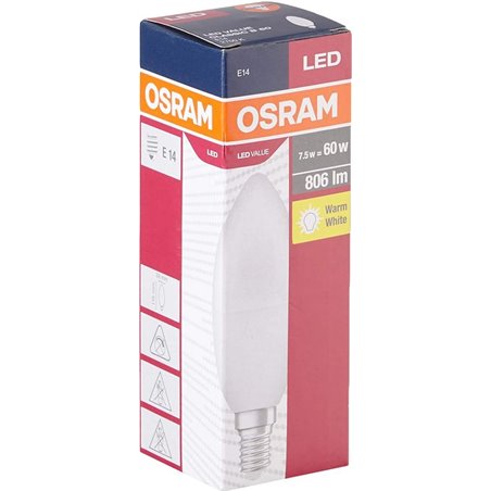 BEC LED VALUE CLB60 7W/827 230VFR E14 10
