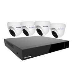 Sistem Supraveghere Video 4 Camere Dome 8MP 4K 3.6mm 20M