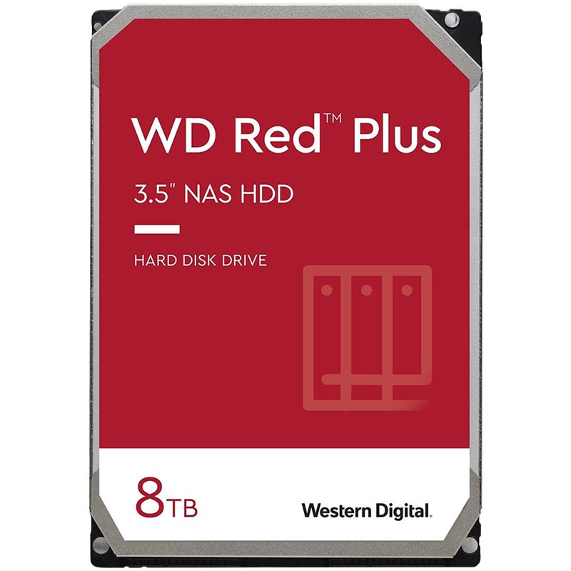 HDD NAS WD Red Plus (3.5'', 8TB, 256MB, 7200 RPM, SATA 6 Gb/s) HDD NAS WD Red Plus (3.5'', 8TB, 256MB, 7200 RPM, SATA 6 Gb/s)