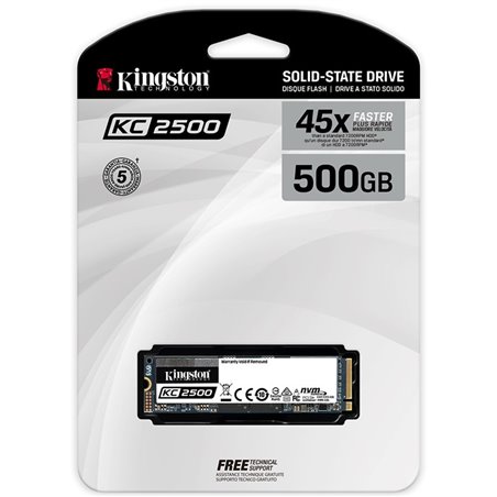 Kingston 500GB KC2500 M.2 2280 NVMe SSD, up to 3500/2500MB/s, EAN: 740617307160