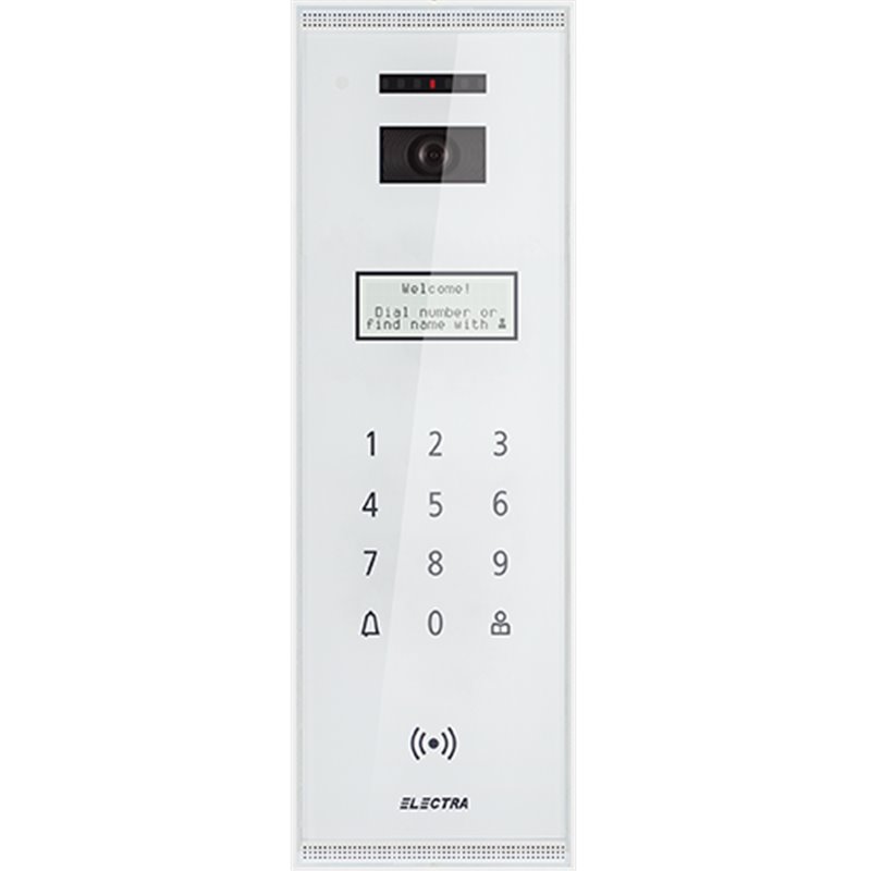 Panou exterior video SMART pentru blocuri REZIDENTIAL - ELECTRA ELECTRA VPM.BSR02.ELW0R