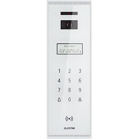 Panou exterior video SMART pentru blocuri REZIDENTIAL - ELECTRA ELECTRA VPM.BSR02.ELW0R