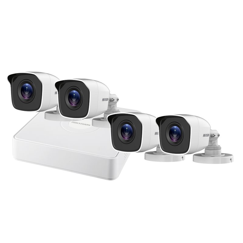 KIT 4CAMERE IP BULLET+1NVR+1HDD+4ALIM