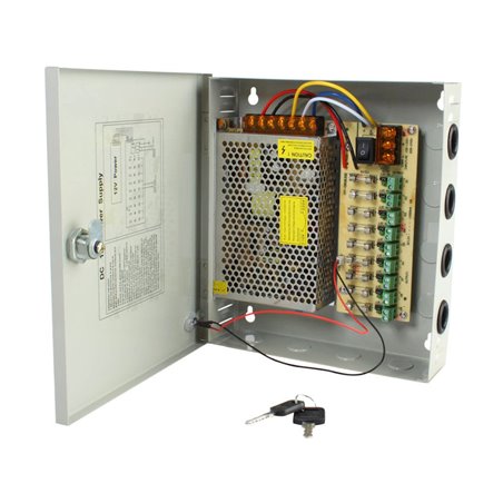 Sursa alimentare 12V / 10A 9Ch CCTV S120910