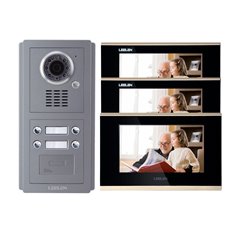 Videointerfon IP LEELEN 3 familii cu cititor de card