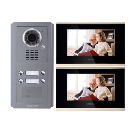 Videointerfon IP LEELEN 2 familii cu cititor de card