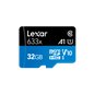 LEXAR 32GB High-Performance 633x microSDHC UHS-I, up to 100MB/s read 20MB/s write C10 A1 V10 U1, Global EAN: 843367119660 LEXAR 32GB High-Performance 633x microSDHC UHS-I, up to 100MB/s read 20MB/s write C10 A1 V10 U1, Global EAN: 843367119660